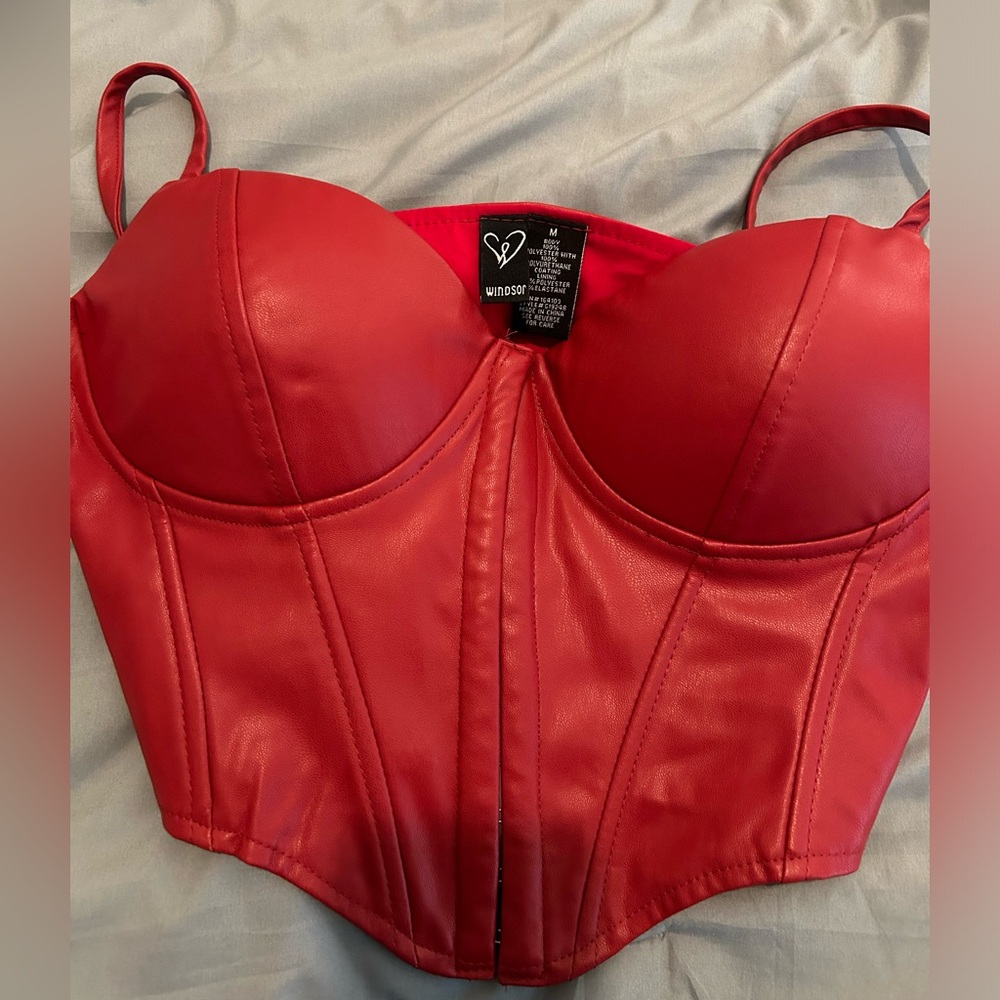 Windsor red corset top